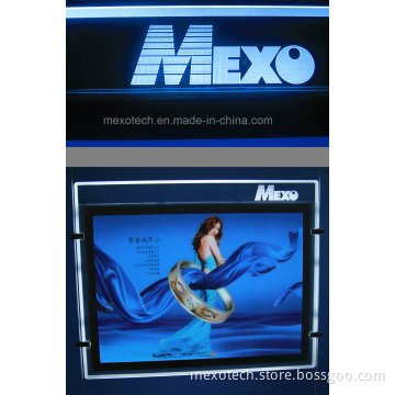 Window Display Acrylic LED Advertising Light Box with Logo